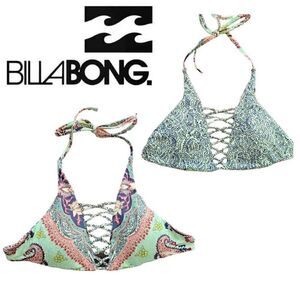 Billabong Luv Lost Reversible Swimwear Top Mossimo Blue Bikini Bottom